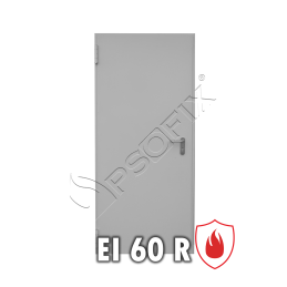 Drzwi jednoskrzydłowe EI60 uniwersalne (rewersyjne - dwukierunkowe)