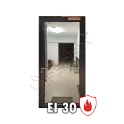 Drzwi przeciwpożarowe aluminiowe o odporności ogniowej EI30