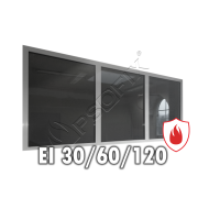 Stolarka aluminiowa ppoż. o odporności ogniowej EI30, EI60, EI120